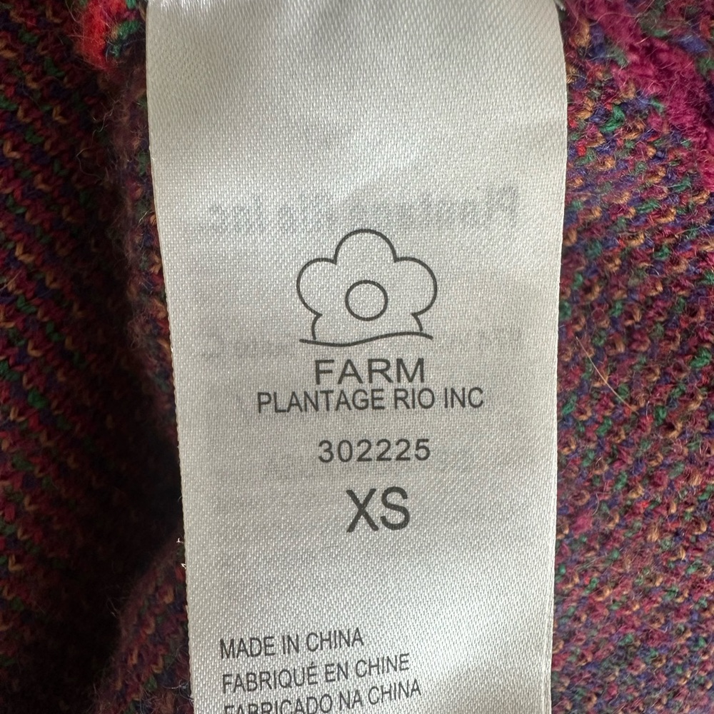 FARM Rio Multicolor Wave-Stripe Midi Sweater Dress — Wild Hearts - wool blend - Picture 4 of 4